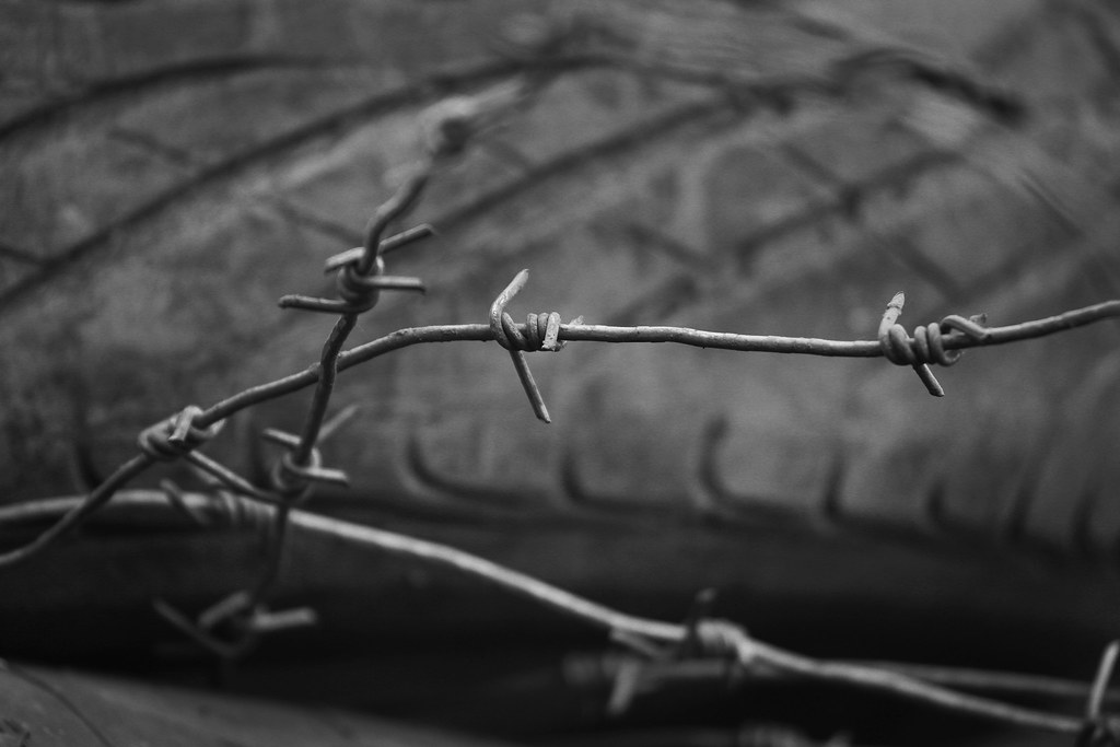 Ukraine Conflict: Old Tires and Barbed Wire